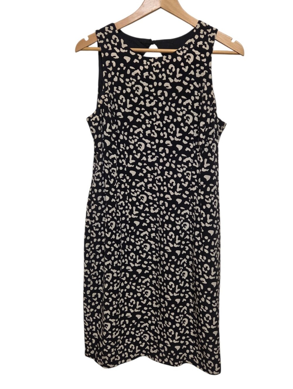 Maggy London Silk Dress Leopard Print 90s 100% Silk Designer